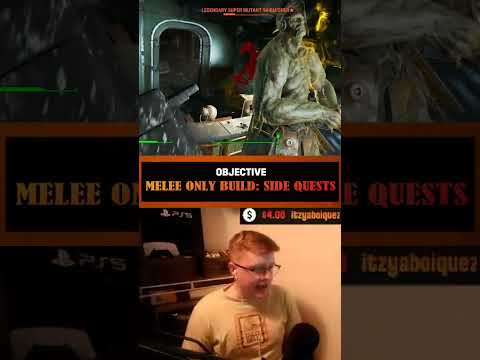 I think we found the key for Melee Only builds in Fallout