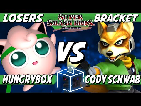 Coinbox 52 - Hungrybox (Jigglypuff) vs Cody Schwab (Fox) Losers Bracket - Smash Melee