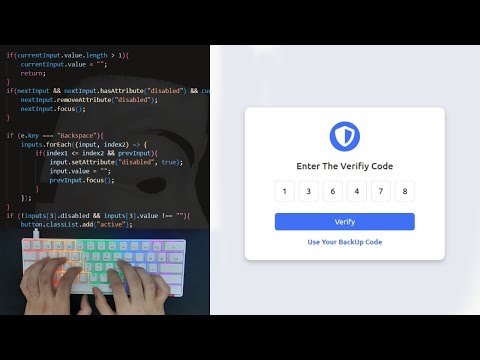Asmr Programming Coding Otp Verification Code Using Html Css Javascript No Talking