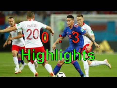 Highlight Poland VS Colombia  0:3 Goals| World Cup football live 2018
