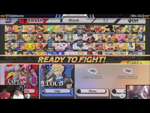 Smash 4 TNT 6-9-16 | Losers Round 4 | DBs Gigi (Cloud) VS $ Schmooey (C. Falcon)
