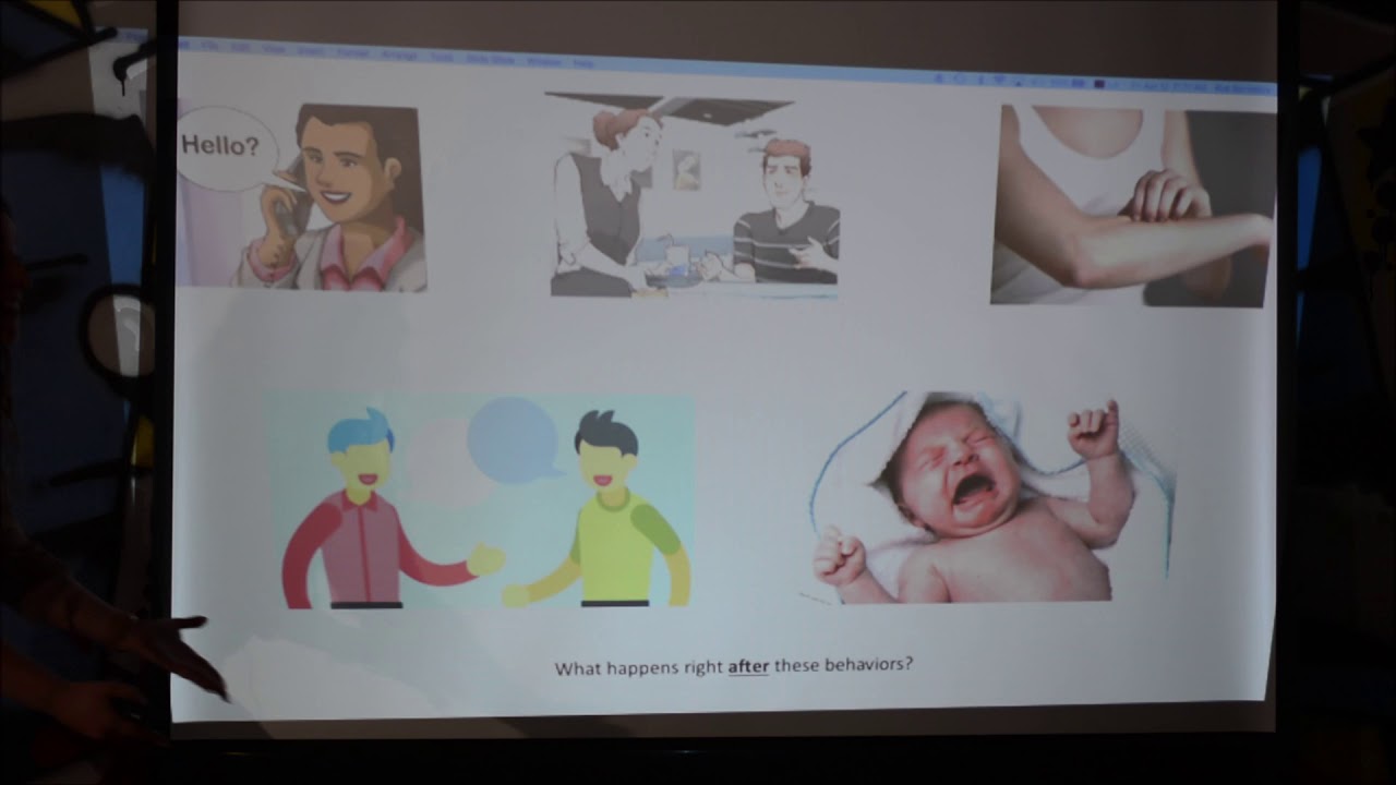 Behavior modification using positive and negative reinforcement