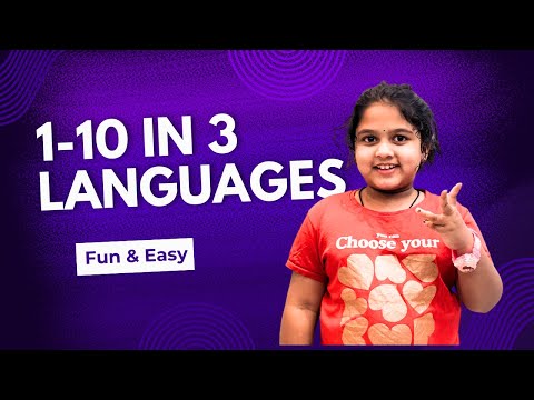 Learn 1 to 10 in Spanish, English & Telugu 🌍💡 | Fun Counting for Kids | Queen Tanisha