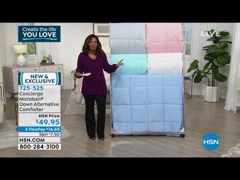 Concierge Collection Microban Down Alternative Comforter