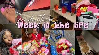 WEEKLY VLOG! valentines day, super bowl sunday, hair + lash appt, shopping, come to my 9-5, & more