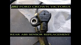 How to diagnose and replace ABS sensor Ford Crown Vic