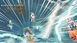 歴戦王弱い！(確信)　弱過ぎr（消し飛ぶ音）【Steam版モンハンワイルズを４人+aでゆっくり楽しむ初見プレイ 番外編2】【ゆっくり実況】【歴戦王レ・ダウ】