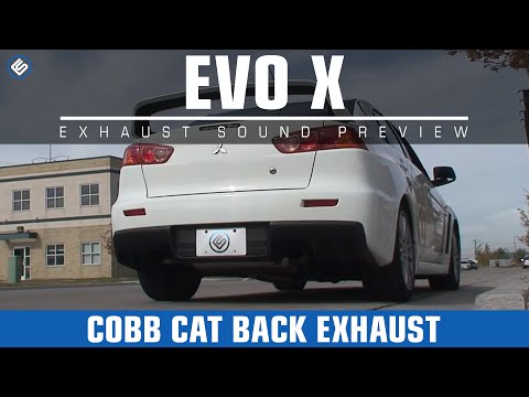 Cobb 3inch EVO X Cat Back Exhaust Sound Clip