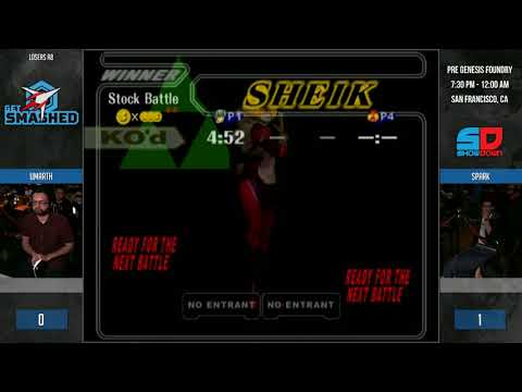 Get Smashed: Pre-Genesis 5 - Losers R8: Umarth (Marth) vs Spark (Sheik)