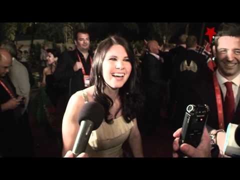 Filipa Sousa Portugal on the red carpet at the Eurovision 2012 Opening Reception in Baku