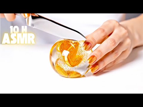 10 Hours of Satisfying AI ASMR Glass Fruit Cutting Videos