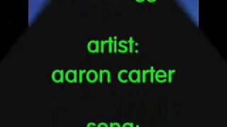 America a O by Aaron Carter [[lyrics on screen]]