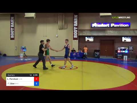 2018 Marine Corps US Open/UWW Junior Greco Roman 72 Quarters - Layn Pannkuk (Olym) Vs. Tyler Dow (