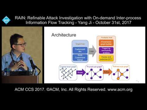 ACM CCS 2017 - RAIN: Refinable Attack Investigation with On-demand [...] - Yang Ji