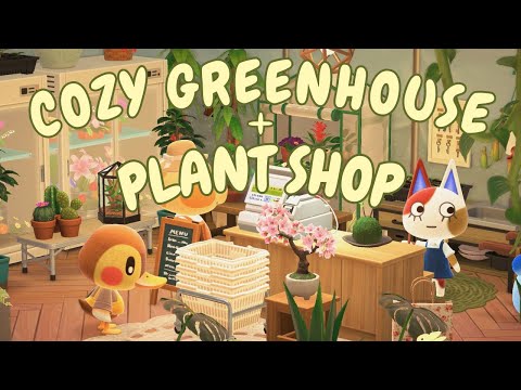 🌱 cozy greenhouse + plant shop |🌼animal crossing bgm | study & focus music |🎧  3 hour 🌷