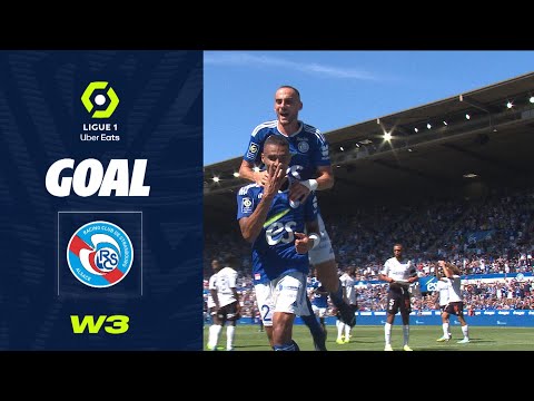 Goal Alexander DJIKU (45' +3 - RCSA) RC STRASBOURG ALSACE - STADE DE REIMS (1-1) 22/23