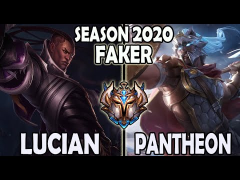 T1 Faker LUCIAN vs PANTHEON [ Mid ] Lol Ranked Korea