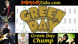 Chump - Green Day - Guitar + Bass TABS Lesson 