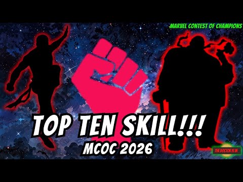 Top Ten MCOC Skill Champions For Marvel Contest of Champions in 2026