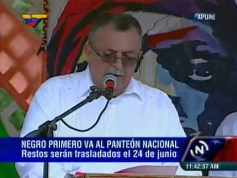 Ramón Carrizales rinde homenaje al Negro Primero