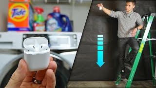 AirPods Drop & Water Test! Secretly Waterproof?