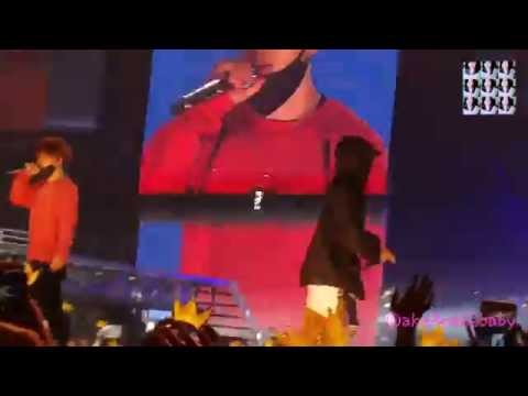 FANCAM 151004 Talk + Bang Bang Bang Soundcheck @ Honda Center