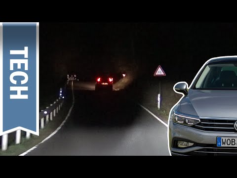 IQ.Light/LED Matrix Scheinwerfer im VW Passat: Nachtfahrt, Test, Vergleich A4 & C-Klasse