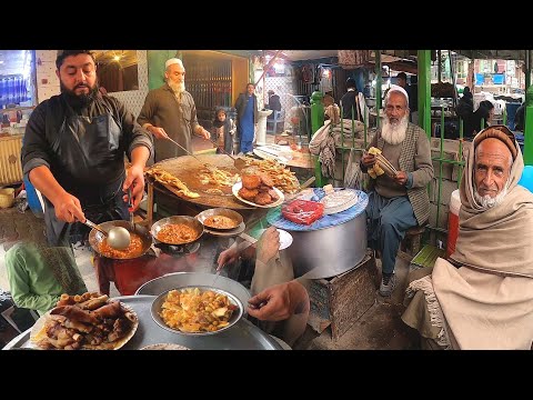 Traditional Street food in Laghman Bazaar | Subha ka nashta in Afghanistan | Liver fry | Siri Paye