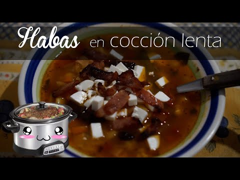 Como hacer SOPA de HABAS en OLLA de COCCIÓN LENTA / ¡Enamorarás a todos con esta comida!