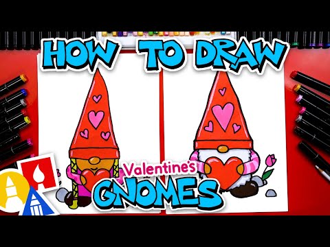 How To Draw A Valentine's Gnome