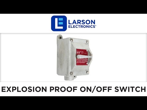 Explosion Proof On/Off Switch - Class I, Div. 1 & 2 - Class II, Div. 1 & 2 - 20 Amp Rated
