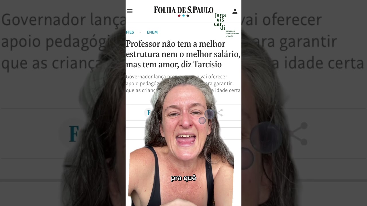 TARCISIO PAGANDO PROFESSORES COM AMOR? | JANA VISCARDI