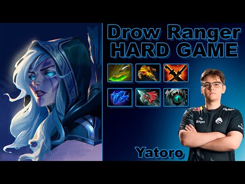 Yatoro - Difficult game for Drow Ranger