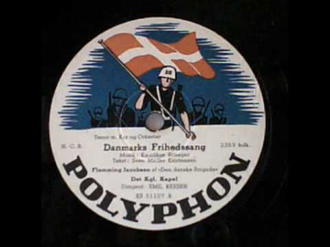 Danmarks Frihedssang. Flemming Jacobsen af Den Danske Brigade. Copenhagen 1945.wmv