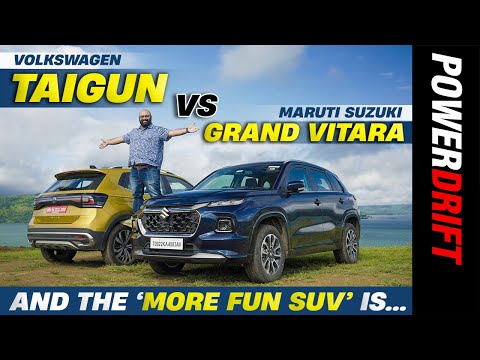 Maruti Suzuki Grand Vitara VS Volkswagen Taigun - SUV Showdown | Comparison | PowerDrift