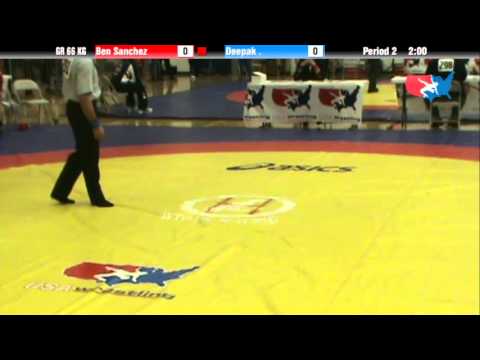 66 KG R16 - Ben Sanchez (New York Athletic Club) vs. Deepak (IND)