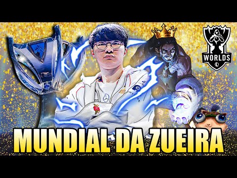 O DIA QUE O FAKER FEZ O IMPOSSÍVEL - MUNDIAL DA ZUEIRA | Worlds 2024 | T1 vs BLG