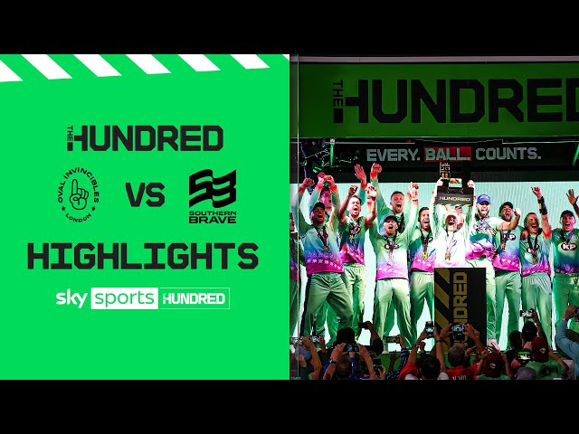 Oval Invincibles go BACK-TO-BACK 🏆 | Oval Invincibles vs Southern Brave | Hundred Final Highlights