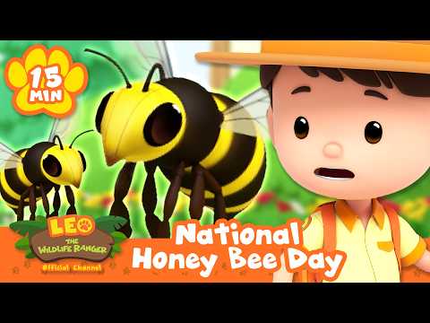 Let's Celebrate National Honey Bee Day with Leo! | Leo the Wildlife Ranger | Learning Animal Cartoon - Kids TV Series, Kingdom Kids Zone - Leo the Wildlife Ranger - Official Channel