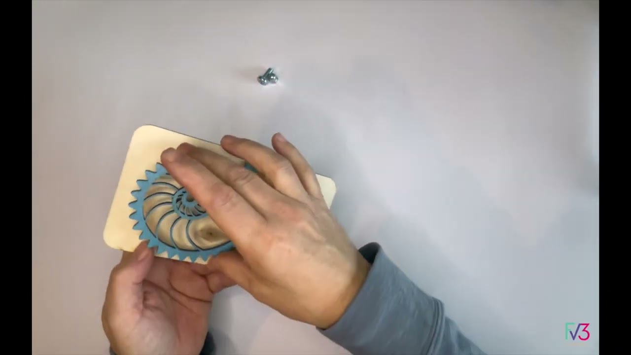 Laser Cut Files Nautilus Spinning Wheels - Mechanical Gear Design for DIY Projects, STEM Learning