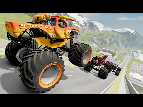 Epic High Speed Jumps LIVE  #4 BeamNG Drive | Griff's Garage