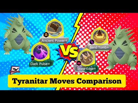 Tyranitar Moves Comparison 🔥 Which one is your favourite ? 💚