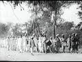 Mahatma Gandhi, Sarojini Naidu and others during the Salt Satyagraha, April 1930