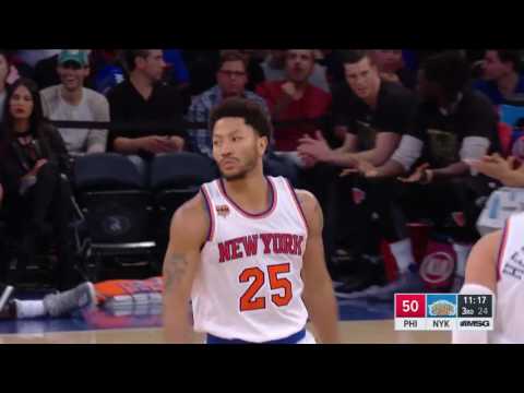 Derrick Rose vs Philadelphia 76ers 25.02.2017 (18Pts)