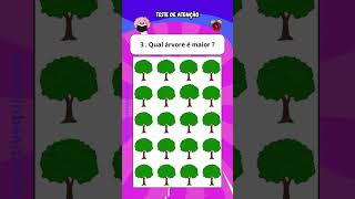 TESTE DE ATENÇÃO#quiz  #atenção  #divertido  #foruyou  #trivia