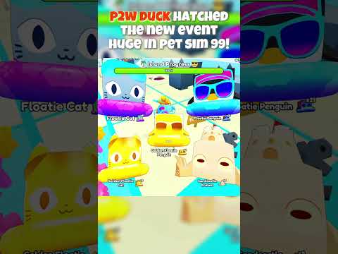 i hatched the rarest huge pet in pet simulator 99 #PetSimulator99 #PetSim99 #Huge #P2WDuck