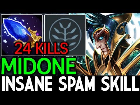 MidOne [Skywrath Mage] Insane Spam Skill - 24 Kills 7.14 Dota 2