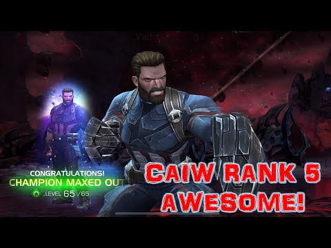 MCOC MAXED OUT CAPTAIN AMERICA INFINITY WAR AND CAIW GAMEPLAY