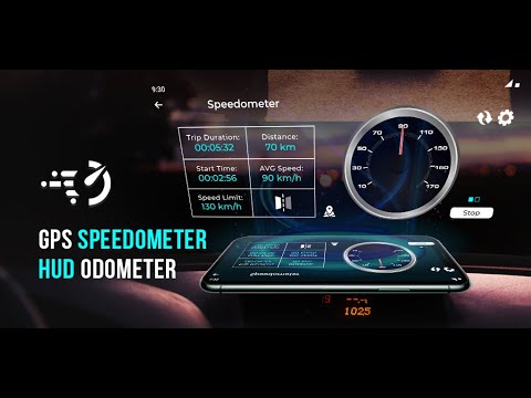 GPS Speedometer HUD Odometer Video