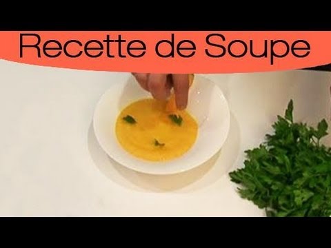 Réaliser une velouté de carotte au lait de coco